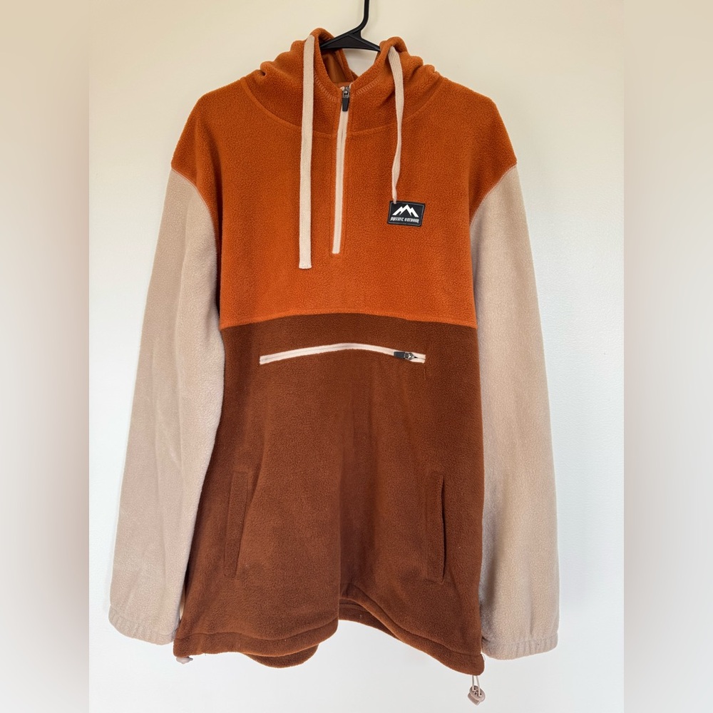 Super Massive Outdoor Colorblock Fleece Hoodie Pullover Size XL EUC